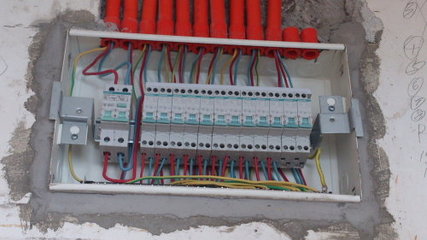 我要大氣&簡約&粗糙&充滿光和風的家!P3水電驗收,P6隱形墻木飾面,白色文化磚,小季櫥柜柜體安裝完畢,進入安裝期~@胤設計,樂杰施工